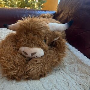 Brown Highland Cow Weighted Stuffed Animal